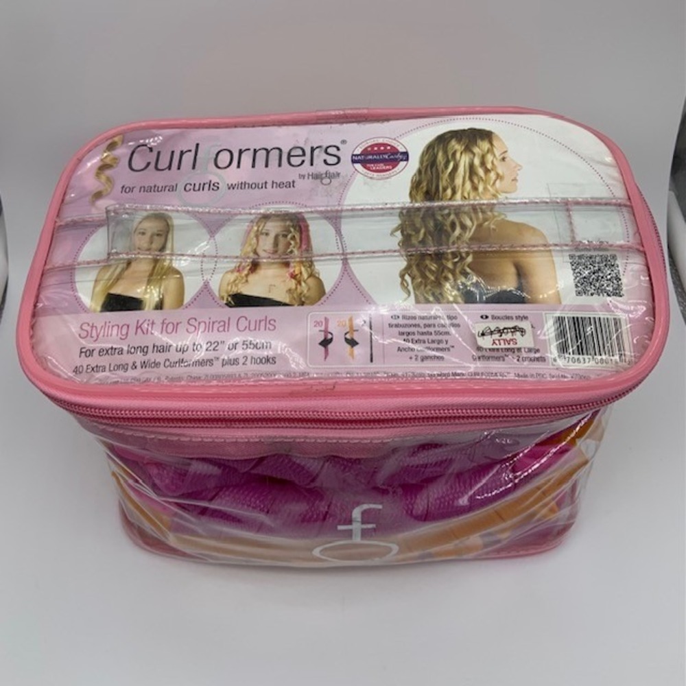 Curlformers Extra Long Spiral Curl Styling Kit 40 Curlers 22" HairFlair Complete
